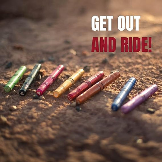 Cycling Tubeless Tyre Repair Kit for Bikes – 8 Colors! Fixes Mountain Bike and Road Bicycle Tyre Punctures – Includes Tyre Repair Fork and Reamer, 8 Bacon Strips. Tubeless Repair Made Easy