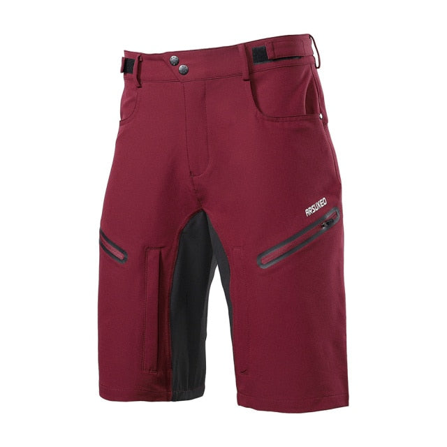 Mens MTB Cycling Shorts 5D Gel Padded Cycling Breathable Underwear Mountain Bike Loose Outdoor Downhill Shorts Mens Biker Shorts
