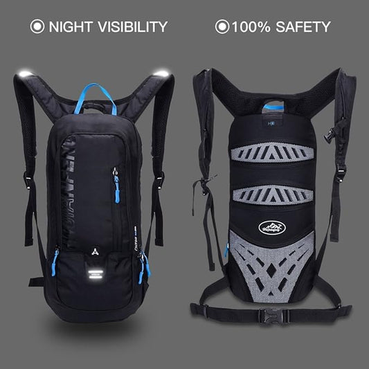 Mountain Bike Backpack, Waterproof Breathable Cycling Bicycle Rucksack, 10L Mini Ultralight Biking Daypack Sport Bags Gift for Fitness Running Hiking Skiing Trekking