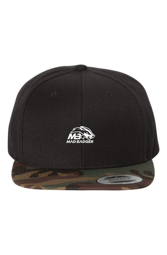 MadBadger-MB Black Camo Premium Snapback Hats